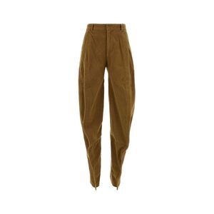 Y Project Women Caramel Stretch Velvet Pant